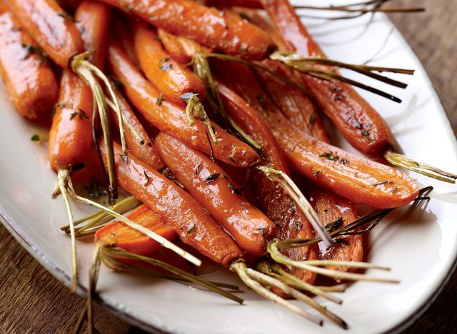 Carottes végétariennes rôties au miel