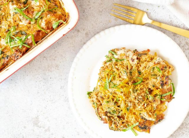 courge spaghetti végétalienne