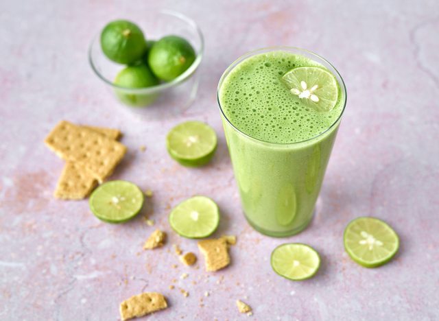 smoothie à la tarte au citron vert