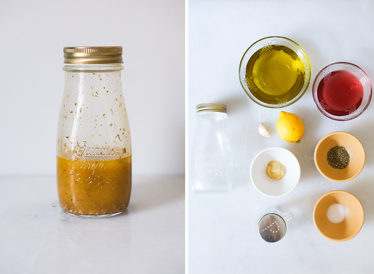 vinaigrette italienne avec ingrédients