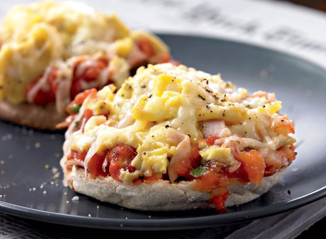 Pizzas saines pour le petit-déjeuner
