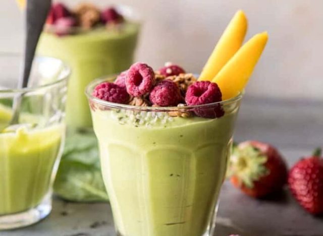 Smoothie vert 2 minutes