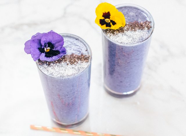 smoothie au chou-fleur et aux baies