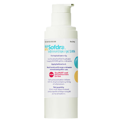 Traitement topique au gel Sofdra pour la transpiration excessive