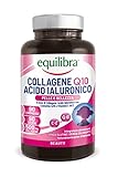 Compléments Alimentaires Equilibra, Collagène Q10, Acide Hyaluronique